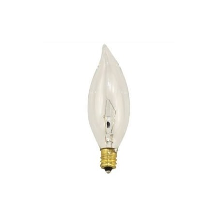 Incandescent B Shape Bulb, Replacement For Westinghouse 032750